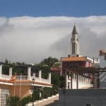 El Paso i wodospad chmur